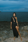 Desperado Black Off-the- Shoulder Maxi Dress - Audace Manifesto