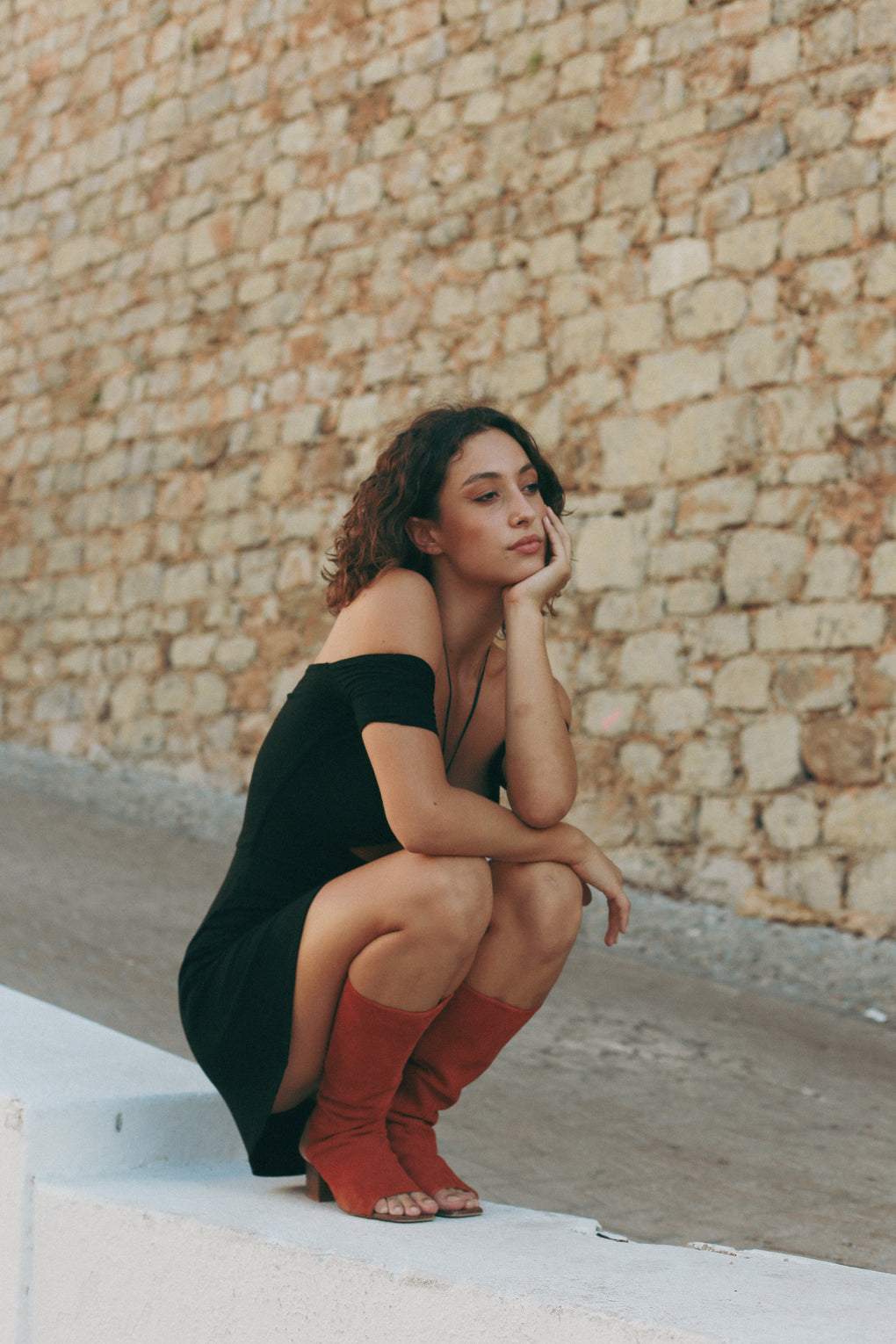 Black Manipura Black Cutout Mini Dress Front View