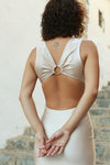Afrodita Front Cut Out Maxi Dress Back View - Audace Manifesto