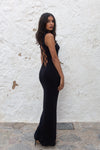 Maxi dress deep plunge Opium Dreams - Audace Manifesto