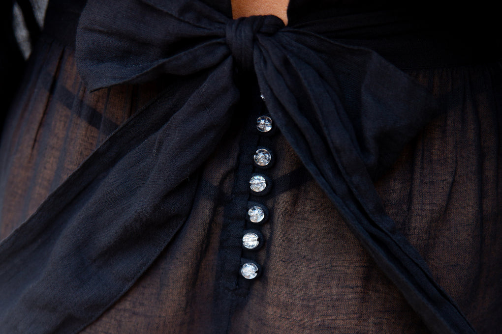 Maxi dress see-through Kioto dress - Audace Manifesto